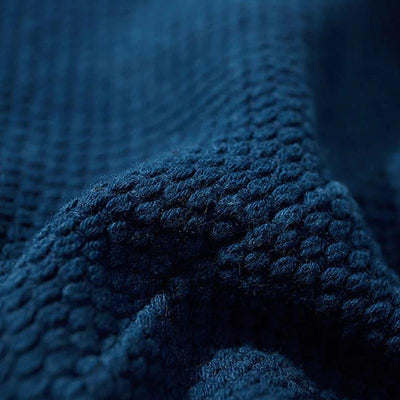 Detalle del textil japonés teñido natural en tono añil