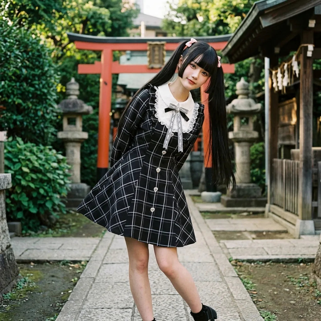 Vestido Sailor Kawaii vista posterior